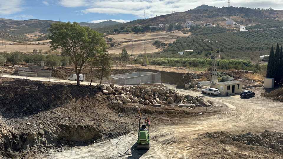 Foto0 - DINOTEC avanza en la construcción de la E.D.A.R. Valle de Abdalajís